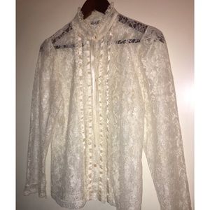 Vintage lace blouse.